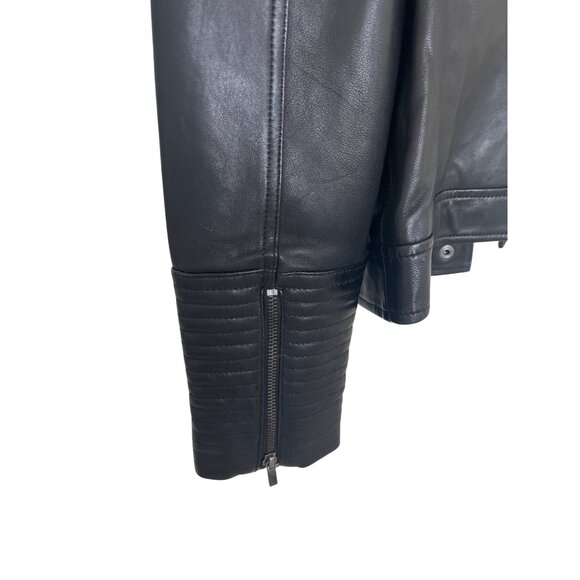 Neiman Marcus Black Leather Moto Jacket - Picture 7 of 14